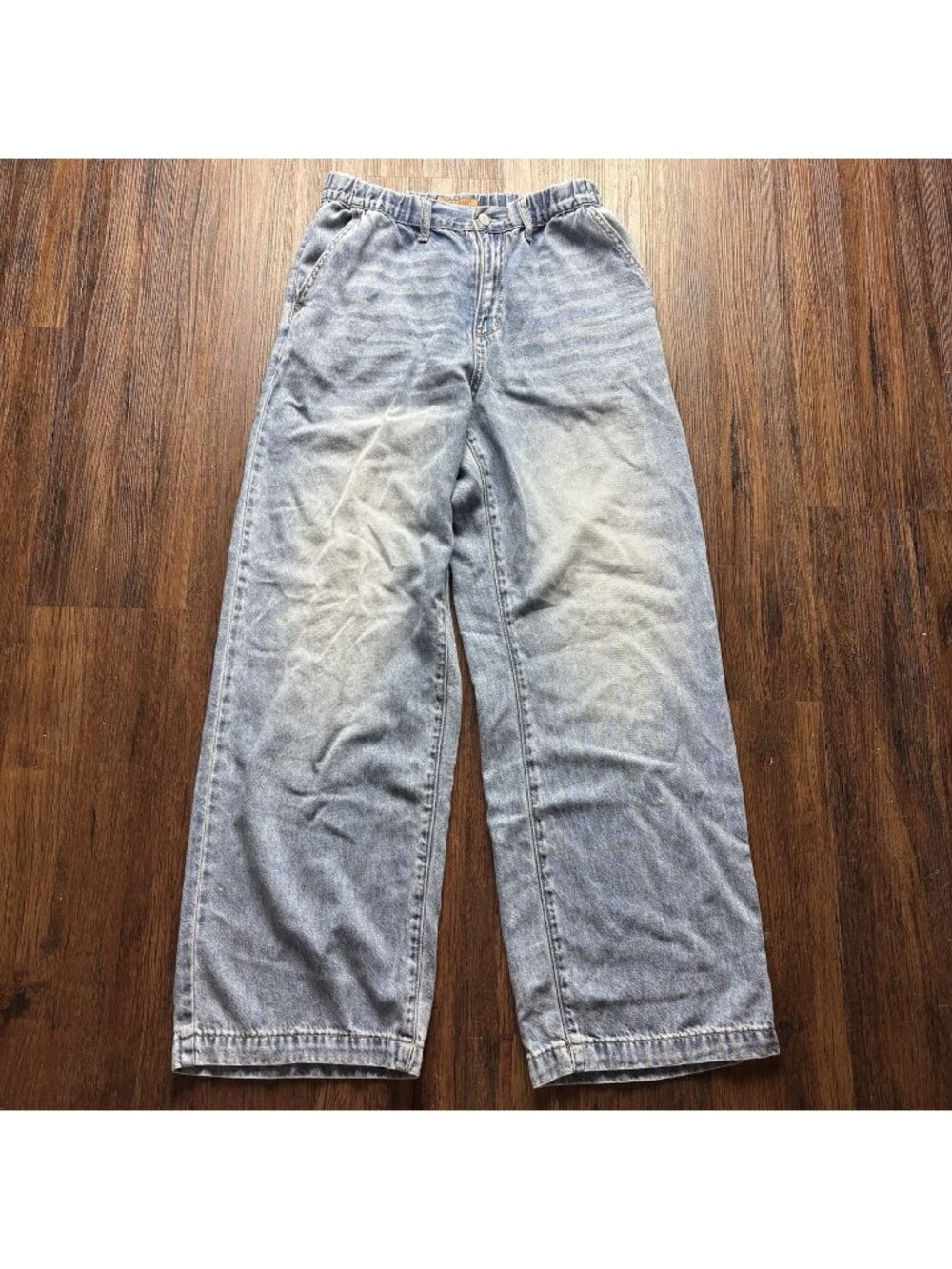 Judy Blue Light Wash Wide Leg Elastic Waist  Jeans JB881090 Size 5/27